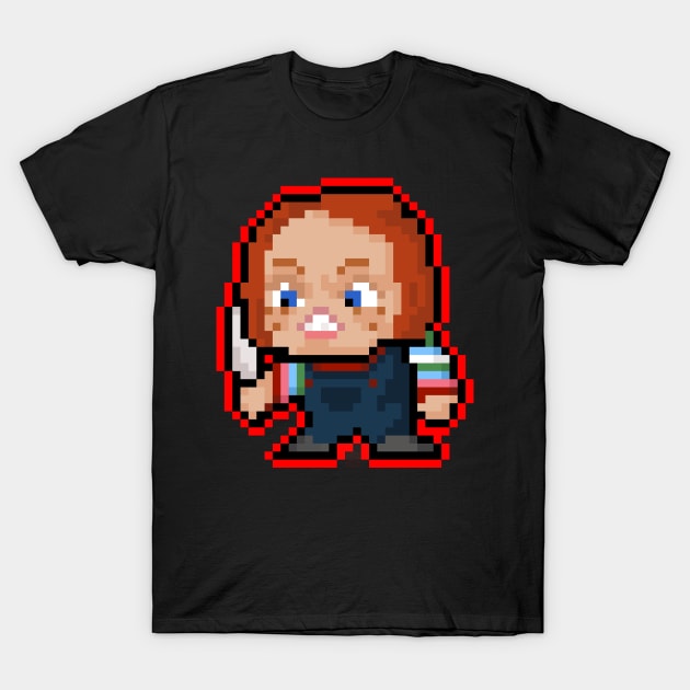 Pixel Chucky T-Shirt by RetroPixelWorld